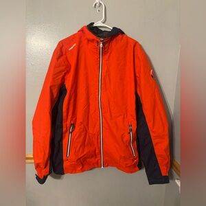 Orange Tribord Rain Jacket Large Unisex
